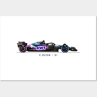 F1  Racing Esteban Ocon Alpine Fan shirt Posters and Art